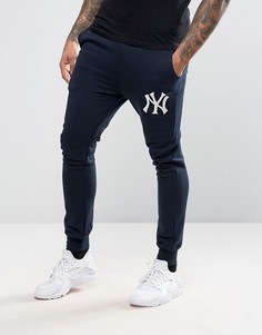 Зауженные спортивные штаны Majestic Yankees - Темно-синий
