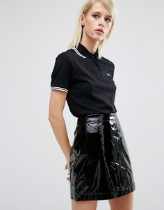 Футболка-поло с контрастным воротником Fred Perry - Черный