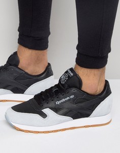 Черные кожаные кроссовки Reebok Classic MR AR1895 - Черный