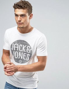 Футболка с графическим принтом Jack & Jones Originals - Белый