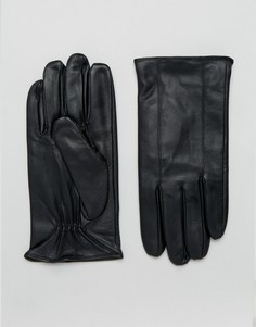 Черные кожаные перчатки Barneys Classic - Черный Barneys Originals