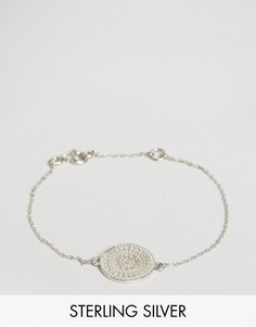 Серебристый браслет с отделкой в ацтекском стиле Carrie Elizabeth - Серебряный