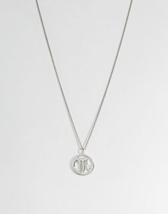 Серебряное ожерелье со знаком зодиака Скорпион Fashionology - Серебряный