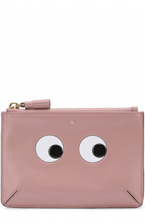 Кожаный кошелек Eyes на молнии Anya Hindmarch