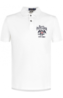 Хлопковое поло с контрастной отделкой Polo Ralph Lauren