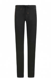 Брюки прямого кроя из смеси хлопка и шерсти Ermenegildo Zegna