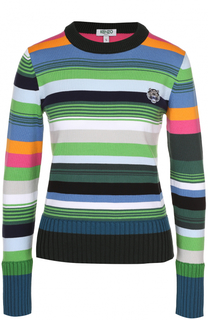 Пуловер в полоску с логотипом бренда Kenzo