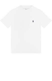 Хлопковая футболка с логотипом бренда Polo Ralph Lauren