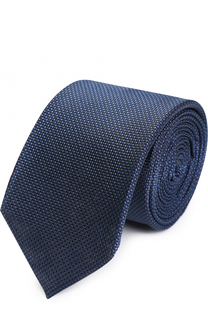 Шелковый галстук с узором BOSS