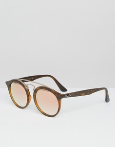Солнцезащитные очки с блестящими стеклами Ray-Ban Gatsby - Коричневый
