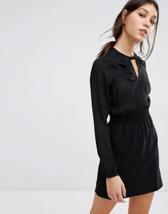 Платье мини с присборенной талией Vero Moda - Черный