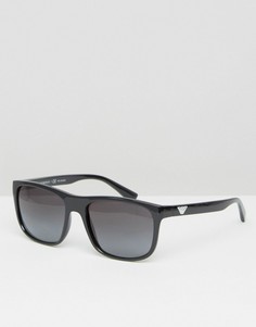 Солнцезащитные очки в квадратной оправе Emporio Armani - Черный