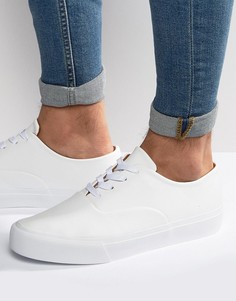 Белые оксфордские кеды со шнуровкой ASOS - Белый