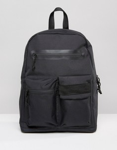 Черный рюкзак с карманами спереди ASOS - Черный