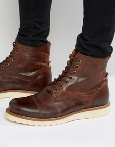 Кожаные ботинки на шнуровке Jack & Jones Martin - Коричневый