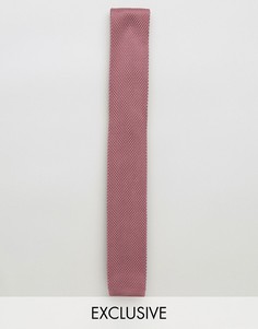 Вязаный галстук Noose & Monkey - Розовый