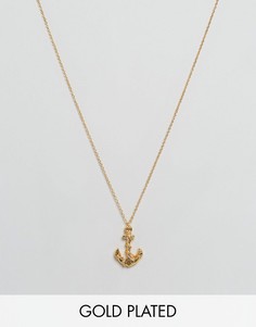 Ожерелье с подвеской-якорем Gorjana - Золотой