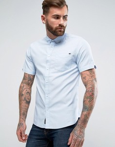 Оксфордская саржевая рубашка с короткими рукавами Tokyo Laundry - Синий