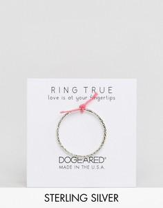 Серебряное кольцо с блестящей отделкой Dogeared - Серебряный
