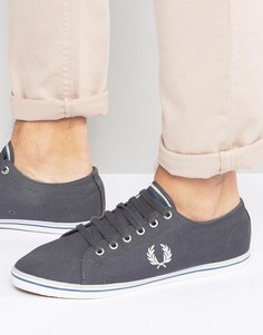 Саржевые кеды Fred Perry Kingston - Серый