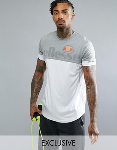 Компрессионная футболка с контрастной вставкой Ellesse Sport - Серый