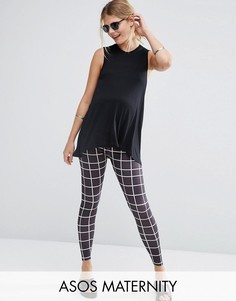 Леггинсы в клетку для беременных ASOS Maternity - Мульти