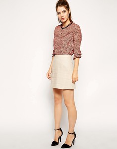 Трапециевидная мини-юбка ASOS - Светло-серый