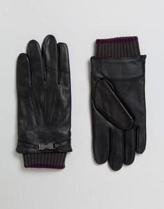 Кожаные перчатки Ted Baker - Черный