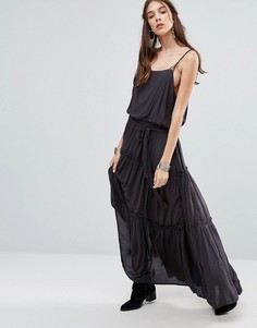 Платье макси Free People Valerie - Черный