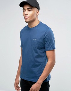 Футболка с логотипом на кармане Ben Sherman - Синий