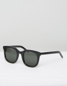 Черные солнцезащитные очки в квадратной оправе Han Kjobenhavn Ace - Черный