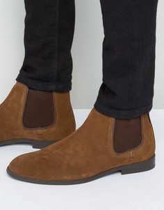Светло-коричневые замшевые ботинки челси Ben Sherman - Рыжий