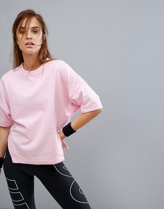 Розовый спортивый топ с коротким рукавом Nike Training Dry - Розовый