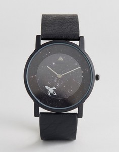 Монохромные часы с космическим дизайном ASOS - Черный