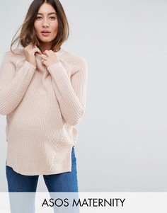 Джемпер крупной вязки ASOS Maternity - Розовый