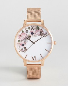 Часы цвета розового золота Olivia Burton Winter Garden - Золотой