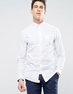 Рубашка с добавлением льна Produkt - Белый