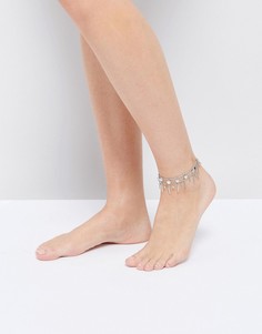 Комплект браслетов на ногу Pieces - Серебряный