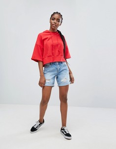 Рваные джинсовые шорты New Look - Синий