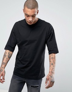 Черная oversize-футболка ASOS - Черный