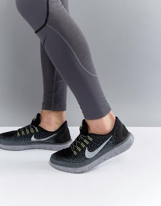 Серые кроссовки для бега Nike Free Run Distance Shield 849660-001 - Серый