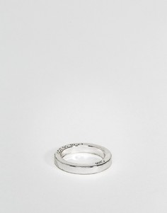 Серебристое кольцо с гравировкой Icon Brand - Серебряный
