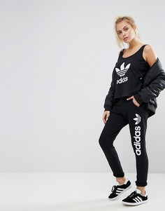 Черные спортивные штаны с логотипом adidas Originals - Черный