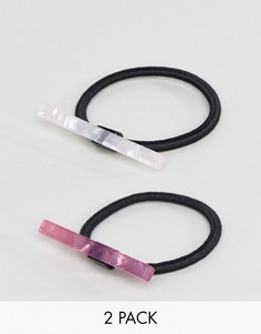 Набор из 2 резинок для волос ограниченной серии - Мульти Asos