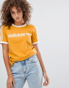 Желтая футболка adidas Originals - Желтый