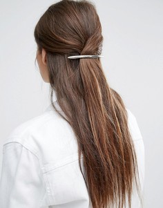 Заколка для волос ограниченной серии с крупной декоративной планкой - Серебряный Asos