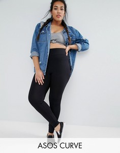 Леггинсы с широким поясом ASOS CURVE - Черный