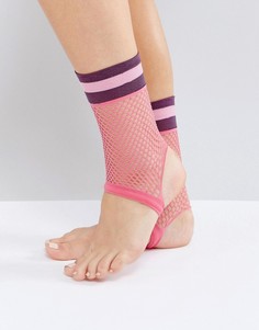 Носки из сеточки со штрипками ASOS - Розовый
