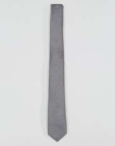 Темно-серый узкий галстук ASOS - Серый