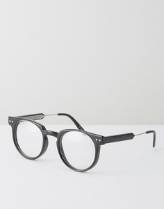Круглые очки с прозрачными стеклами Spitfire - Черный